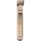 Ekena Millwork Merced Arts and Crafts Smooth Bracket w/ Offset Brace, Douglas Fir, 5 1/2"W x 24"D x 36"H BKT0604X24X36MRC03SDF - alternate 2